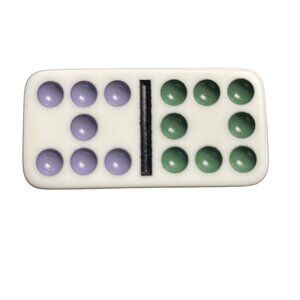 Double Twelve Dominoes Replacement Tile 7 8  Color Dot mq